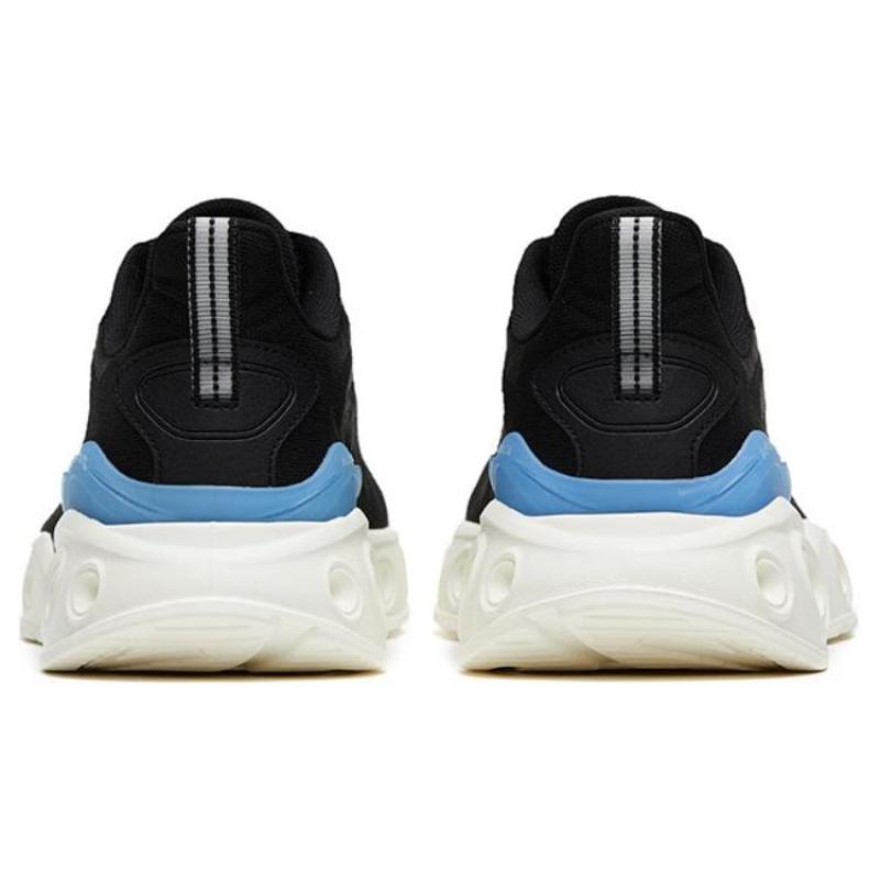 Anta Cushioned Slip Resistant Low Top Running Shoes Men's Black Orange Sneakers 112325520-7