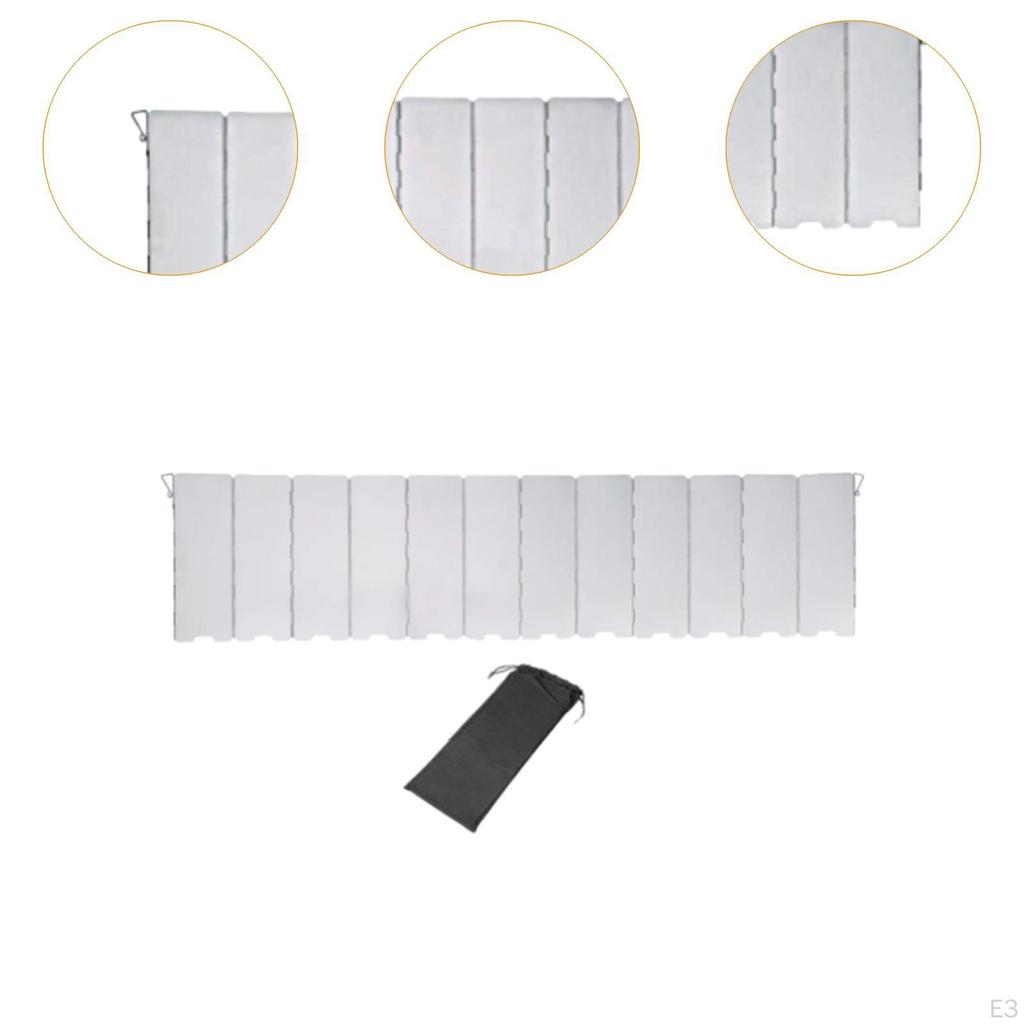 Camping Stove Windscreen Camp Wind Guard Outdoor Windshield Blocker for Hiking