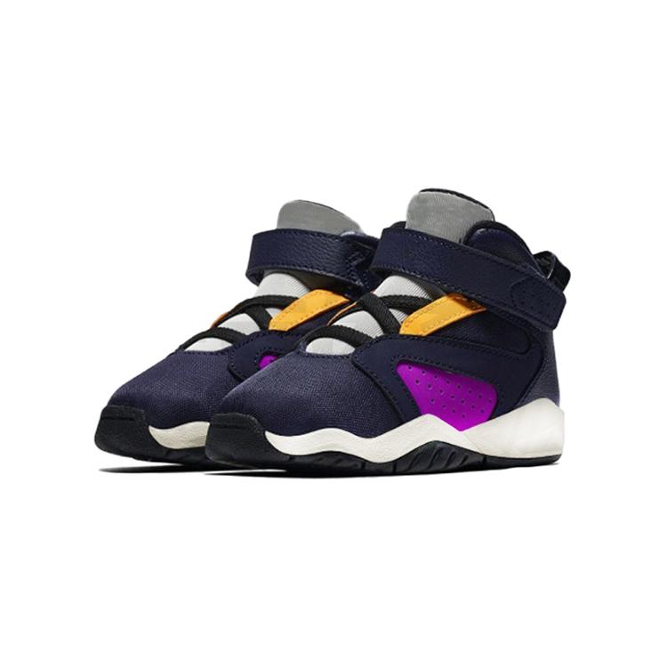 Jordan Lift Off Tênis de Basquete Vintage Confortáveis de Cano Alto Azul Roxo para Bebês e Crianças Pequenas AV1244-406