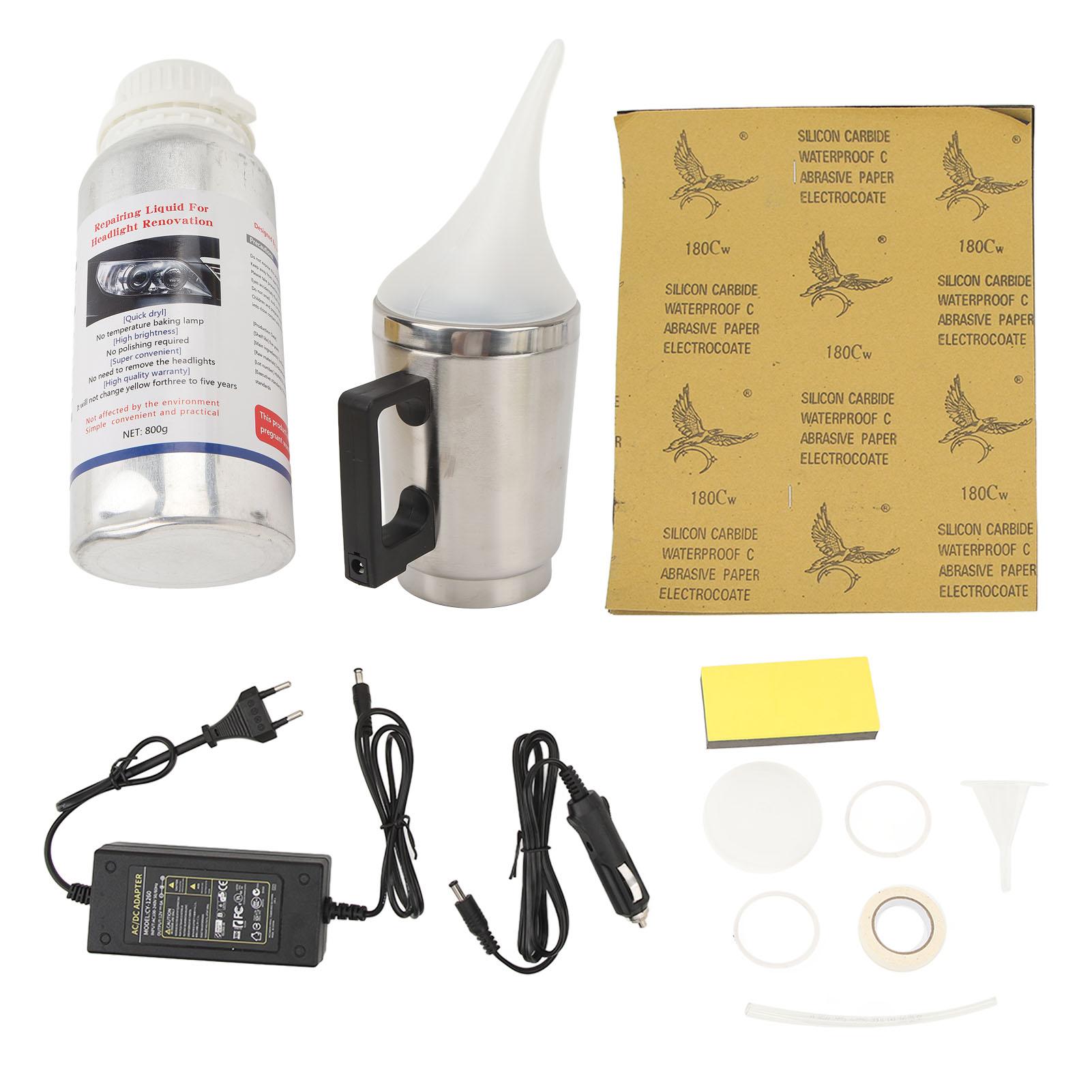 Car Headlight Polish Repair Kit  Effective Reliable Car Headlight Restoration Kit Universal for Car