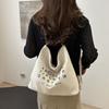 Soft Three Uses Canvas Bag Portable Retro Street Crossbody Bag Letter Printed Handbags  Girls