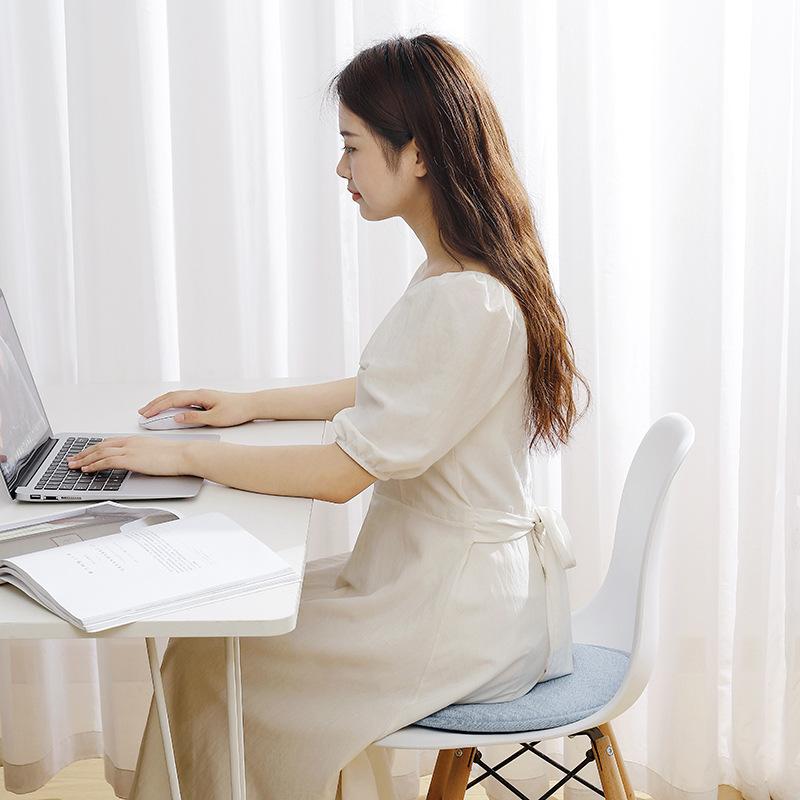 Round Cushion Memory Foam Seat Cushion Sponge Bench Chair Cushion Non-slip Mahogany Round Stool Round Solid Wood Chair Cushion