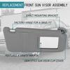 Gray Right Passenger Side Sun Visor For 2007-2011 Toyota Camry With Sunroof