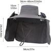 (Schwarz) Sonnenhut mit breiter Krempe und Ventilator, Fischerhut mit Lüftern, Sonnenhut mit 2 Solarventilatoren, Leichter & Atmungsaktiver Herren-Sonnenhut für den Sommer im Freien