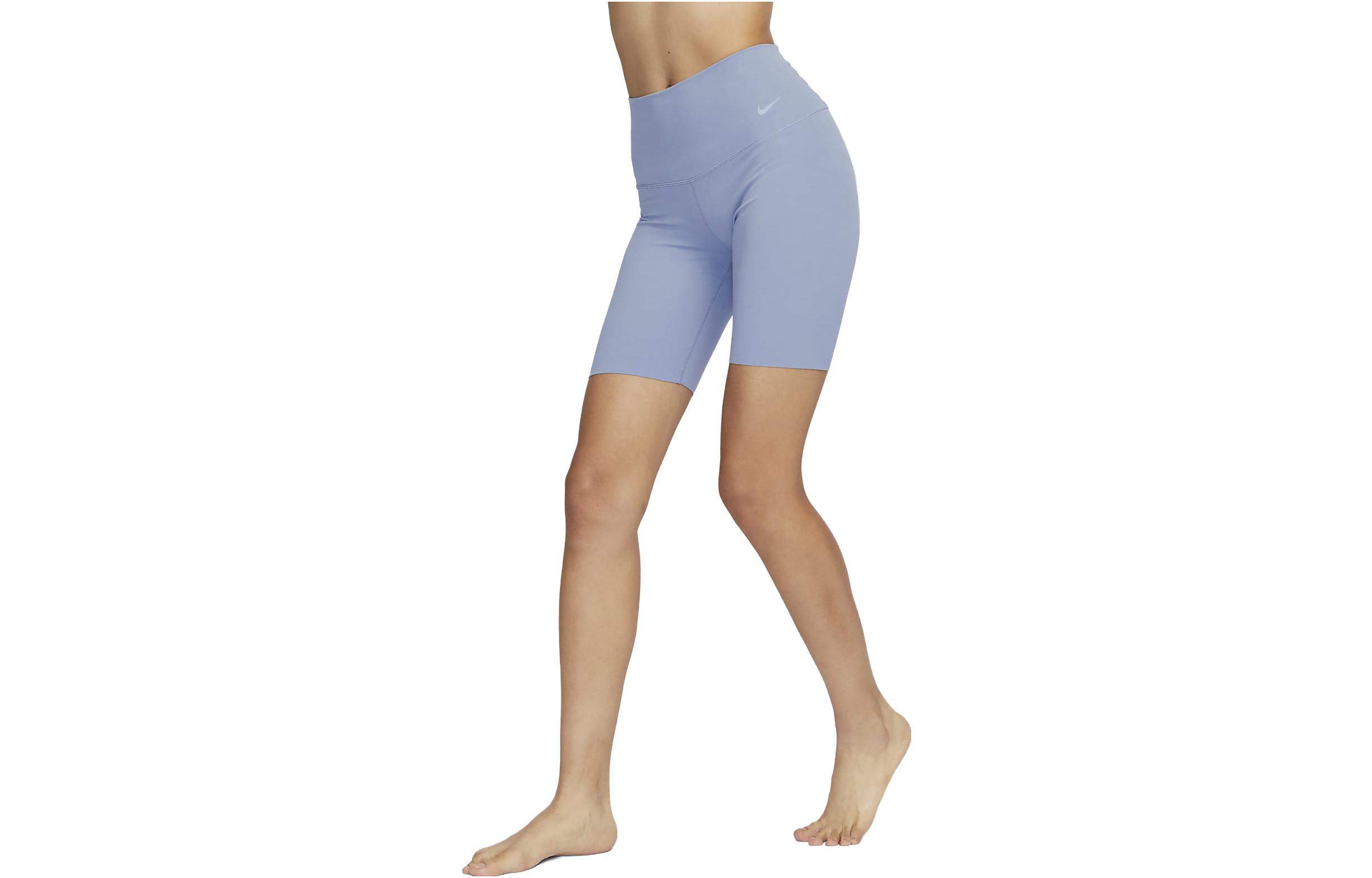 Nike Sports Shorts Women s Gray Slate Blue Moderate Tight Pants DQ6004-493 XL