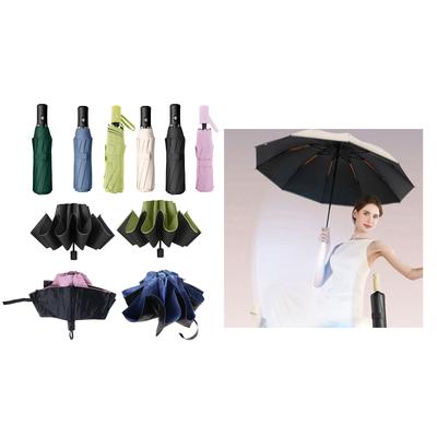 Versatile Weather Umbrella Folding Design for Sun and Rain Windproof Features UV Blocking Coating