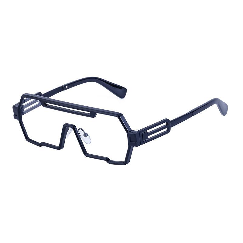 Retro Steampunk Mens Sunglasses Polygonal Frame Vintage Street Fashion High End Sunglasses for Men