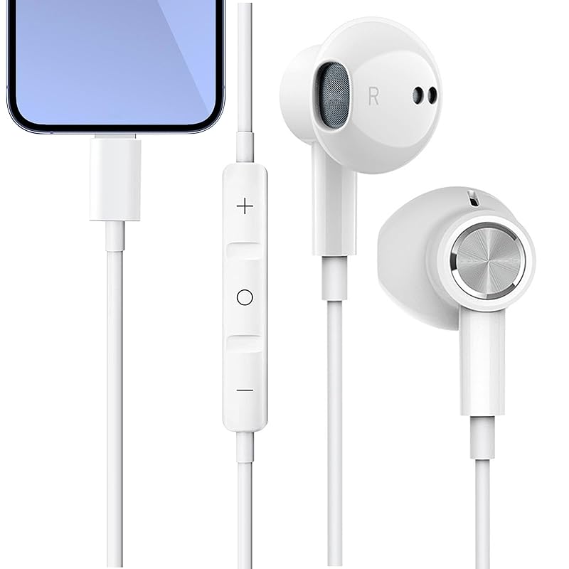 

Chayoo for iphone earphones wired with microphone wired earphones noise canceling No Bluetooth connection required Just plug it in and listen Equipped