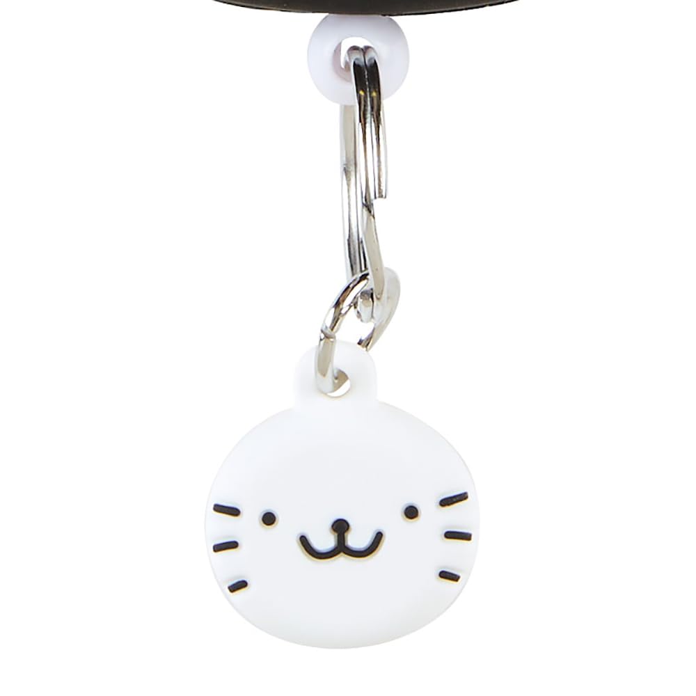 Sanrio Keycord met oprolmechanisme Bad Key Mascotte BAD Karakter 169404 Gezichtsvormig Badtz-Maru Badtz-Maru BADTZ-MARU 13,5×4,6×1,8cm