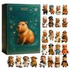 Christmas Advent Capybara 2D Acrylic Ornament 24 Days Countdown Calendar Christmas Tree Decoration Holiday Gift for Kids Adults