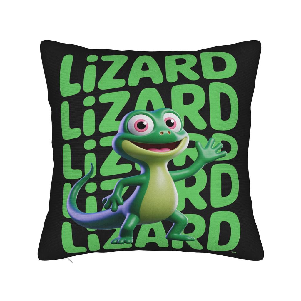 Lizard Meme Pillow Case Funny Pillow Cover Comfy Pillowcases For Couch Sofa Bedroom