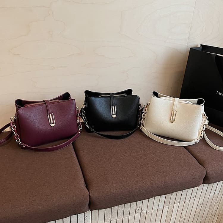 Lychee pattern chain underarm bag women's messenger bag