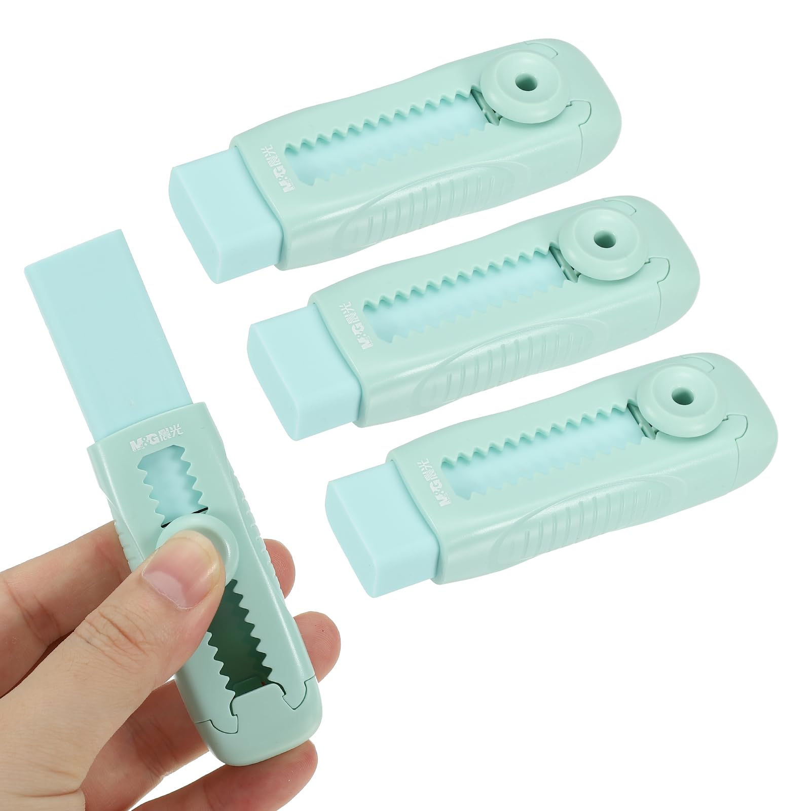 

Выдвижной Милый Карандаш Мягкий с Пластиком для M&G Набор из 4 Ластиков, Зеленый, Выдвижной Ластик, Толкай-Тяни, Ластик, Тип, Большой, Пенал, Наброски, Рисование, зелёный