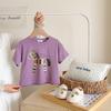 Boy Or Girl Casual Cartoon Pony Short-sleeved T-shirt For Summer, Cute Children's Top