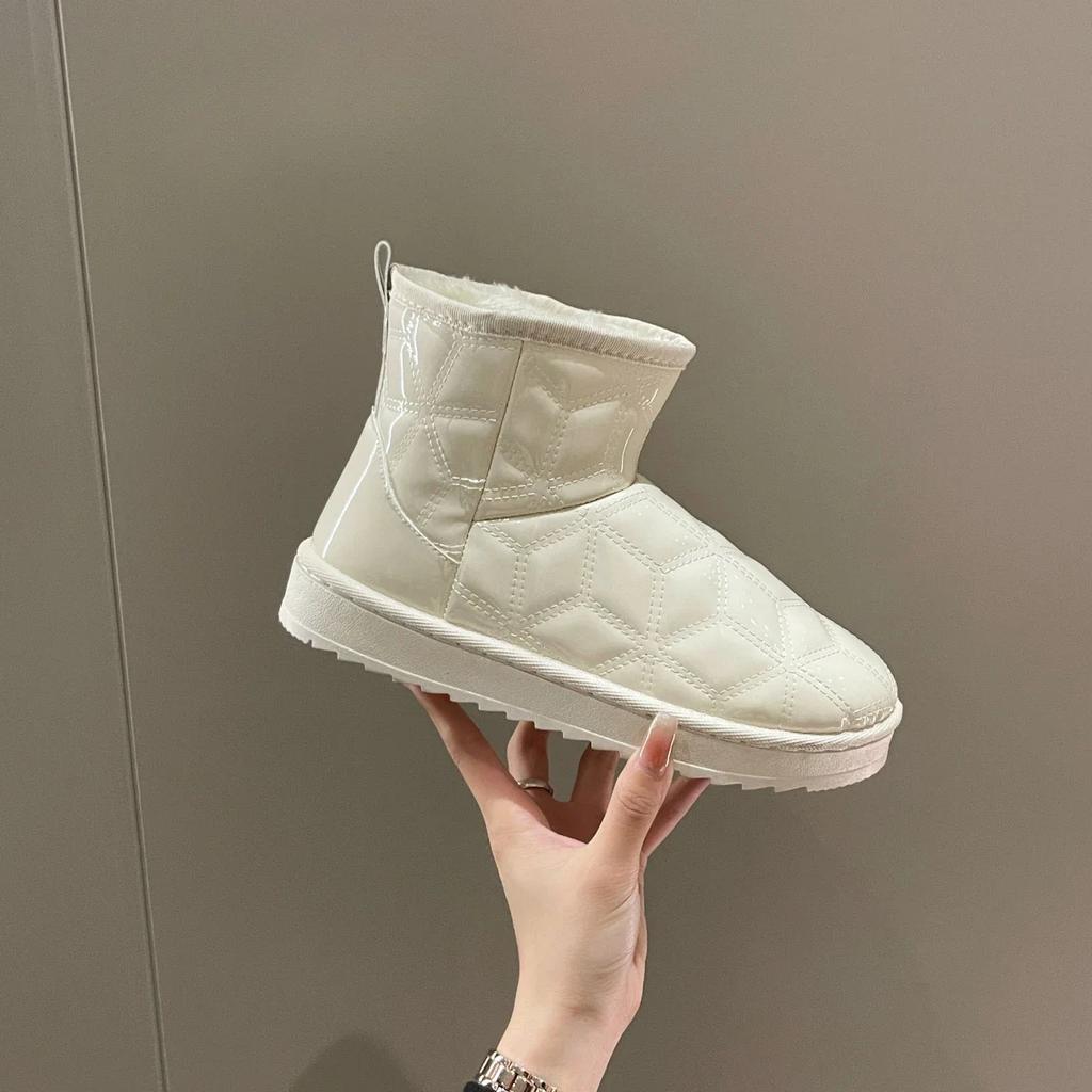 Fashion Female Booties Shoes New In Winter 2024 Ladies Ankle Snow Boots Spring Autumn Hot Large Size Warm Waterproof Non Slip Protective