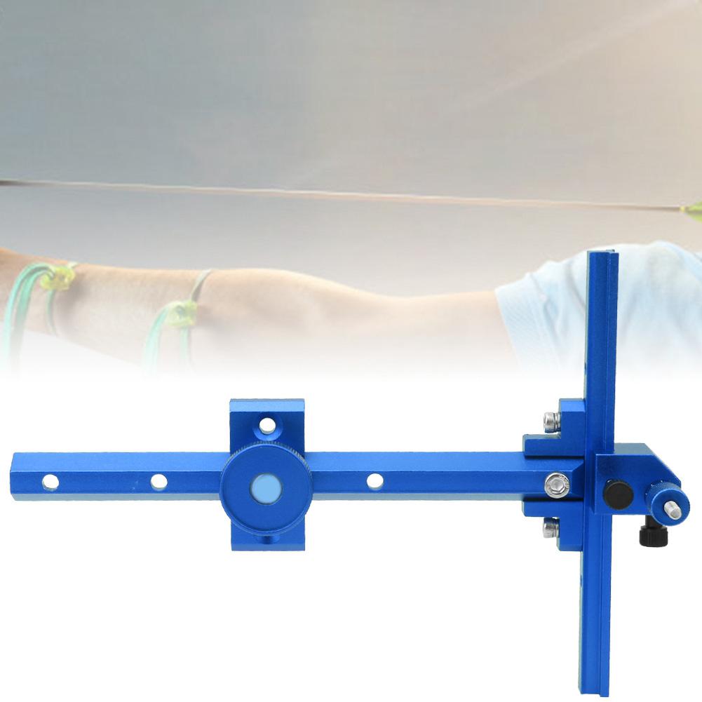 Aluminum Alloy Archery Bow Arrow Sight for Recurve Bows with Scale Shooting Hunting Accessoryblue