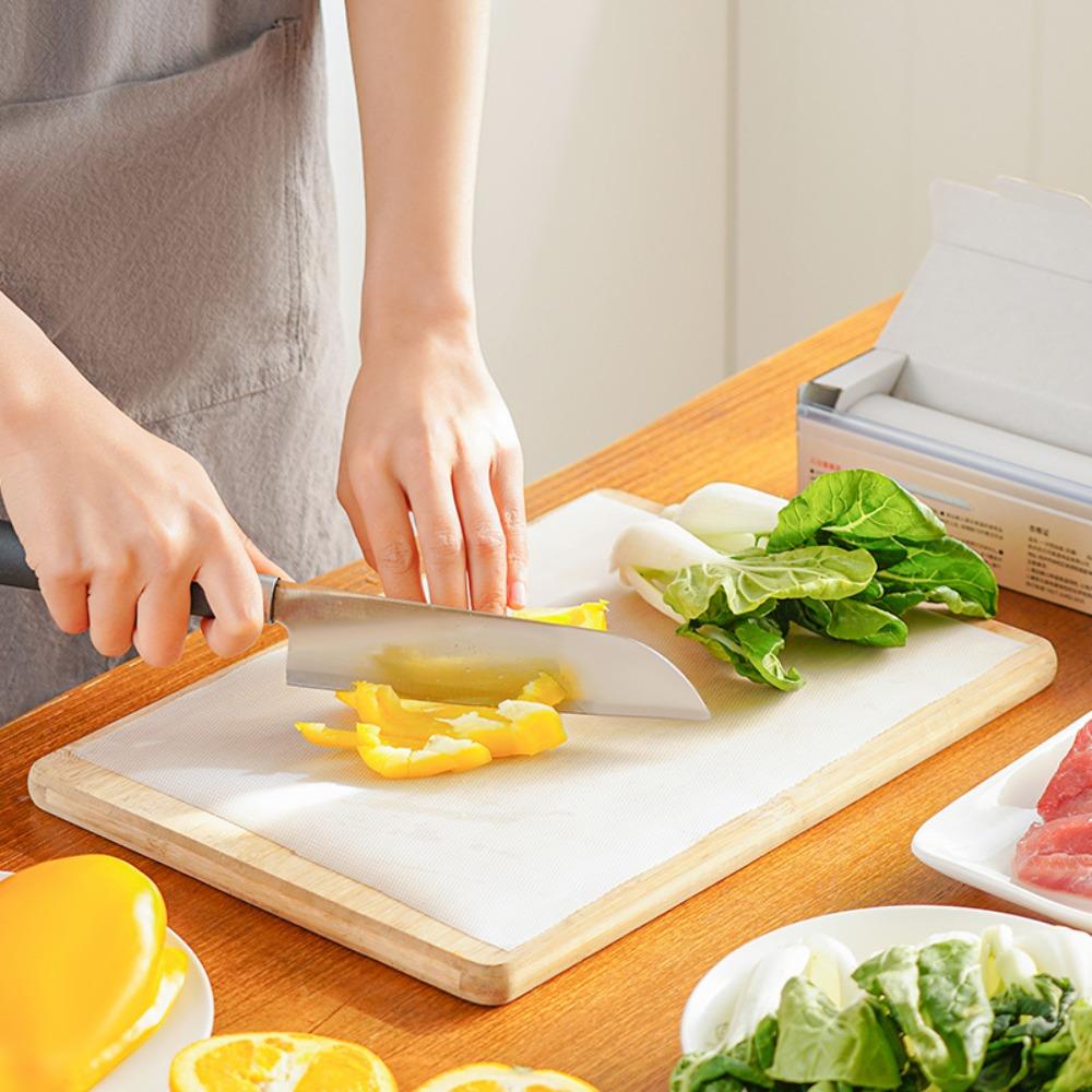1 Roll Non-Slip Disposable Chopping Board Transparent Chopping Sheets Complementary Food