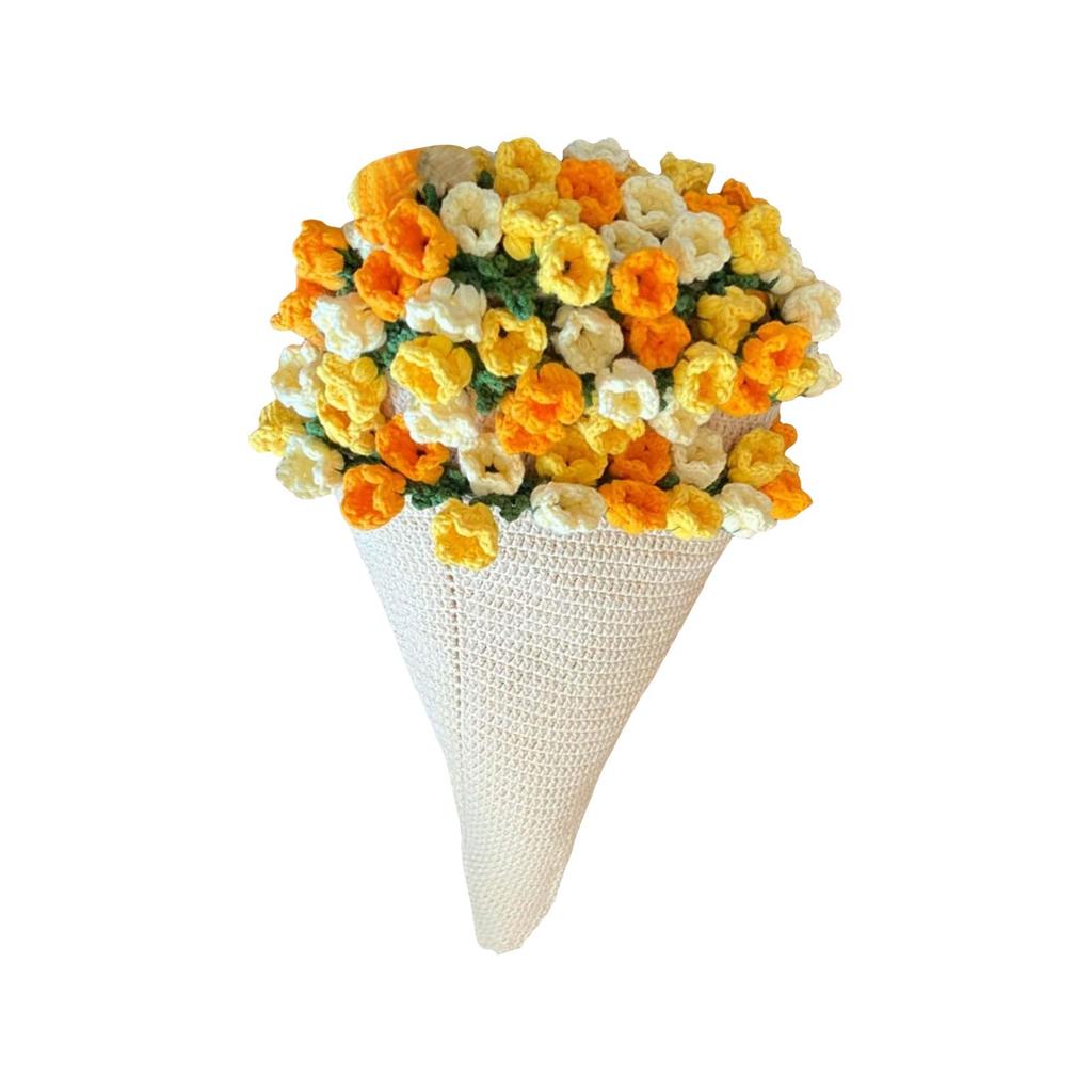 Handmade Knitting Yarn, Rose, Of The Valley Blanket, Jasmine Flower Bouquet, Crochet Hook, Creative Gift Material Package