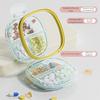 Double Layer Seven Days Pill Box Moisture-Proof Sealed Pill Organizer with Lid 7 Grids Medicine Storage Box for Home&Travel