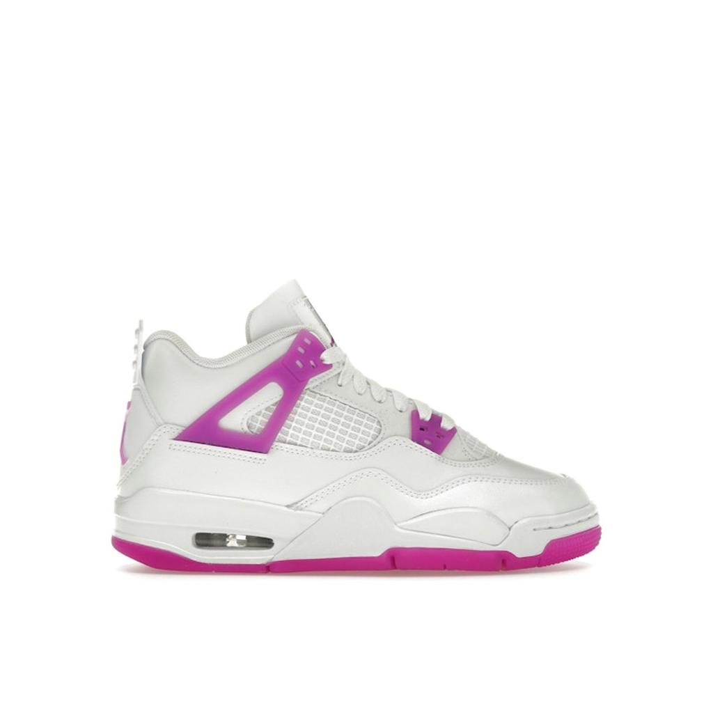 Air Jordan 4 Retro GS Hyper Violet Scarpe da Ginnastica per Bambini Bianco FQ1314-151