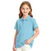 Girls' Short Sleeve School Uniform T-Shirt Casual Dress Top for Everyday Wear
