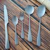 Zuozhixun Retro Frosted 304 Stainless Steel Dinner Forks (Set of 2)