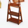 Double Layer Dollhouse Miniature New 43*24*57Mm 2 Colors Flower Stand Accessory Dollhouse Decoration