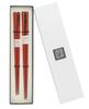 Hayashi Urushi Chopsticks of 2 Couple Kishu Traditional Wakayama Birthday Gift [Negoro Lacquer/Natural Wood/Set (23.5cm/22.3cm)] Chopsticks,