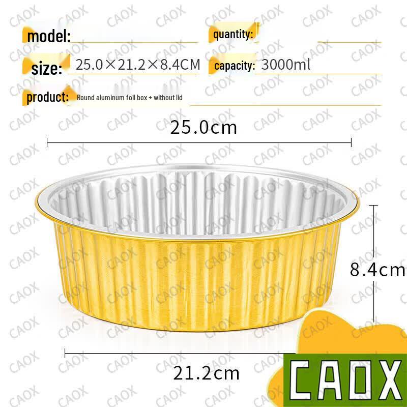 Disposable Round Aluminum Foil Containers