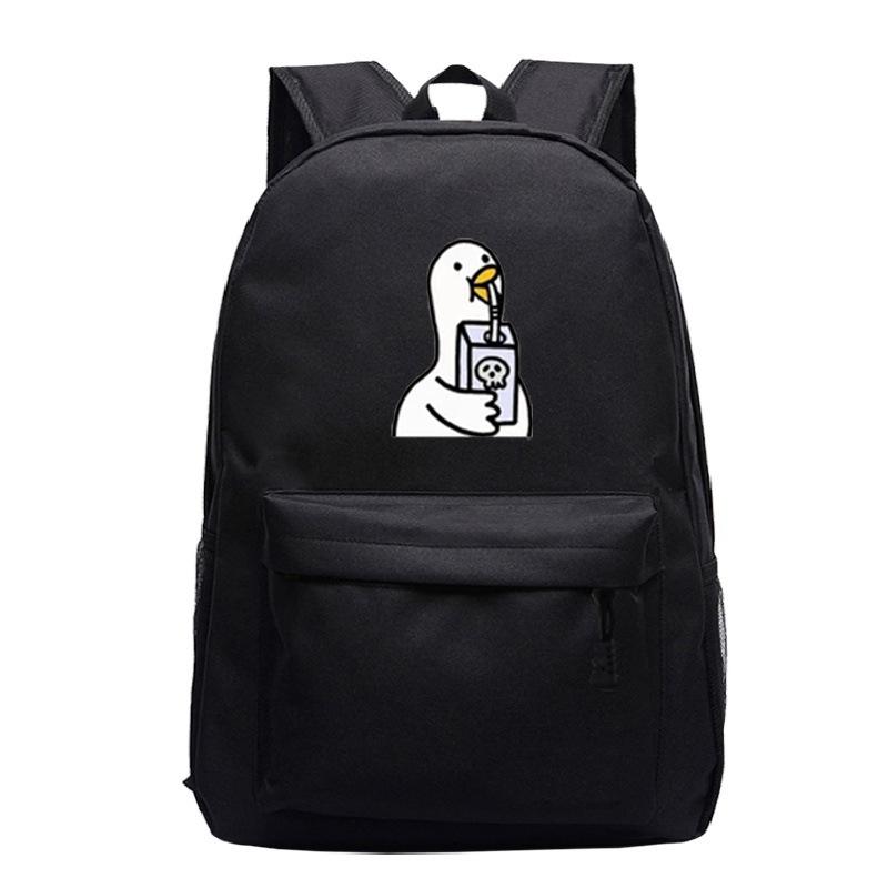 Primary And Secondary School Students Schoolbag Goose Personalized Printing Youth Leisure Simple Backpack Large Capacity