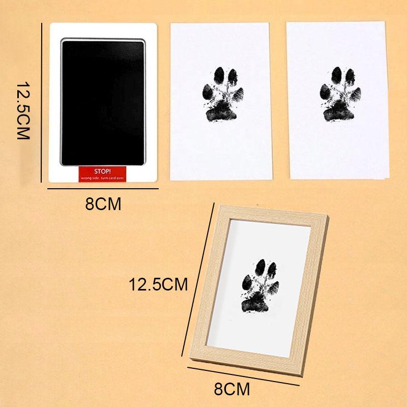 Pet Paw Print Ink Pad Wash Free Paw Print Maker for Dogs Cats DIY Puppy Footprints Souvenirs Pet Photo Album Souvenir Making Set