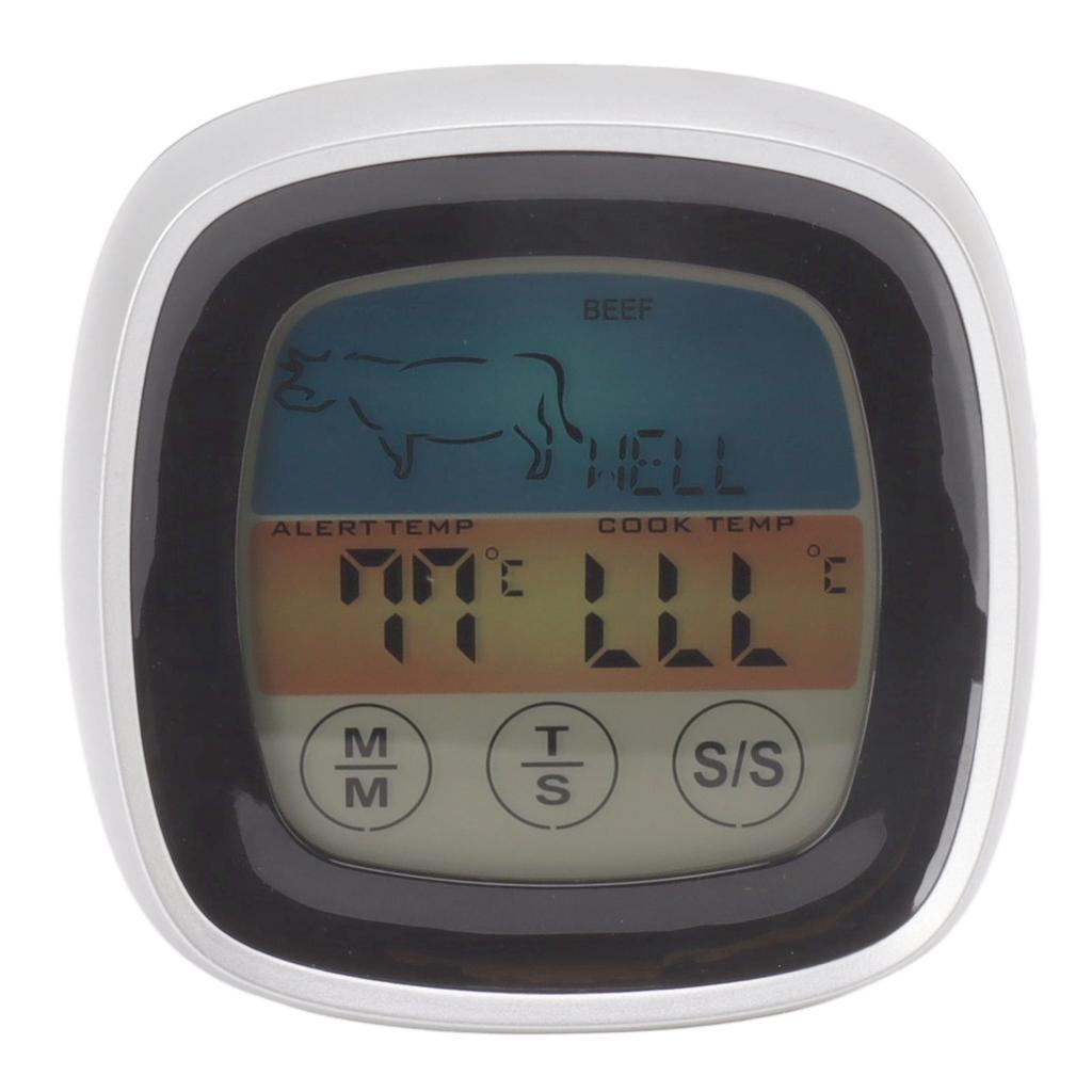 Lebensmittel-Berührungsthermometer Küche Digitalanzeige Timer Thermometer Feld Grillthermometer