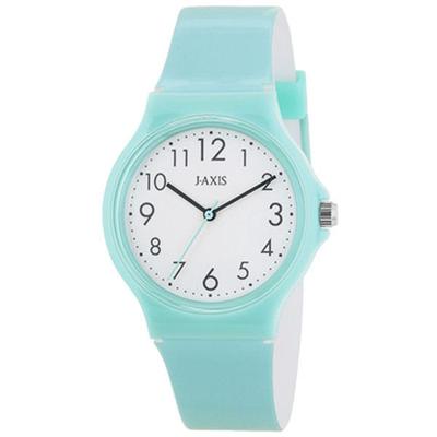 J-AXIS Unisex TCG73-GR (Sun Flame) Round Watch Green Analog