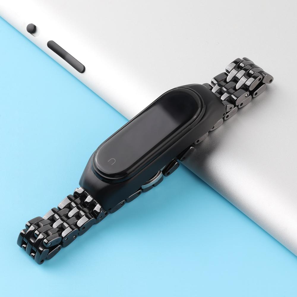 Ceramic Strap for Xiaomi Mi Band 10 9 8 7 6 5 Metal Bracelet Wristband for Mi Band 8/9 Smartwatch Watchband Mi Band 7 6 5 Strap
