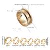 6 Stück Ringkerne Rohlinge für Einlagenringe Edelstahl Rillen Fingerringe 8mm