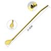 4Pcs/Set 18/10 Stainless Steel Straws Tea Scoop Reusable Long Straw Spoon Multicolor Bar Cocktail Coffee Stirring Drinking Spoon