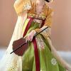 Traditional Chinese Tang Dynasty Style Hanfu Set Womens Wear Embroidered Printed Wrap Skirt Top With Scarf