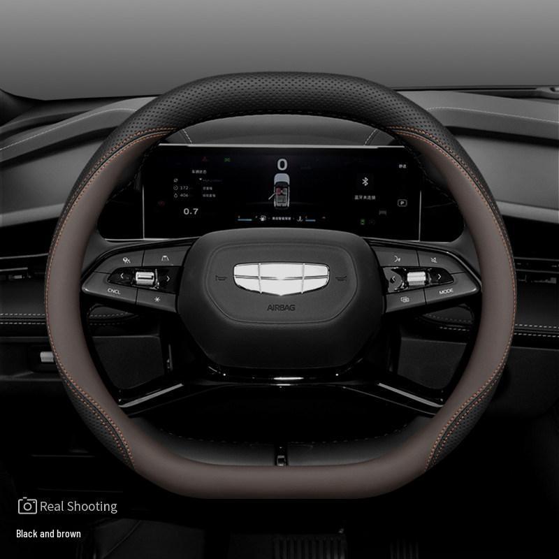 Steering Wheel Cover for Geely: Xingyue L, Dihao GS, Haoyue L, Boyue, Binrui, Vision X6, Binyue, Xingrui.