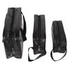 3pcs PVC Makeup Bag Multifunction Waterpeoof Lightweight Transparent Portable Cosmetic Bag for Men Women Black