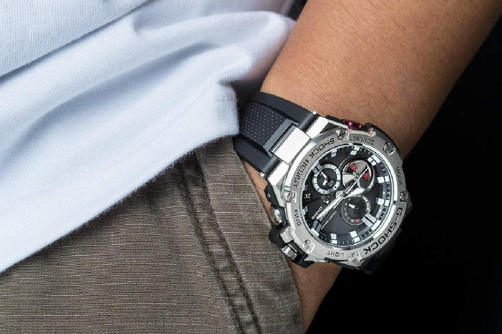 Casio Smartphone Link Model Watch G-SHOCK G-STEEL GST-B100-1A Men's