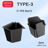 Tesmayx Car Trunk Side Storage Box For Tesla Model Y Juniper 2026 2026 Flocking TPE Cover Mat Partition Board Stowing Space