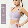 Plus Size Hook And Loop Sports Bra Women High Impact For Gym Running Yoga