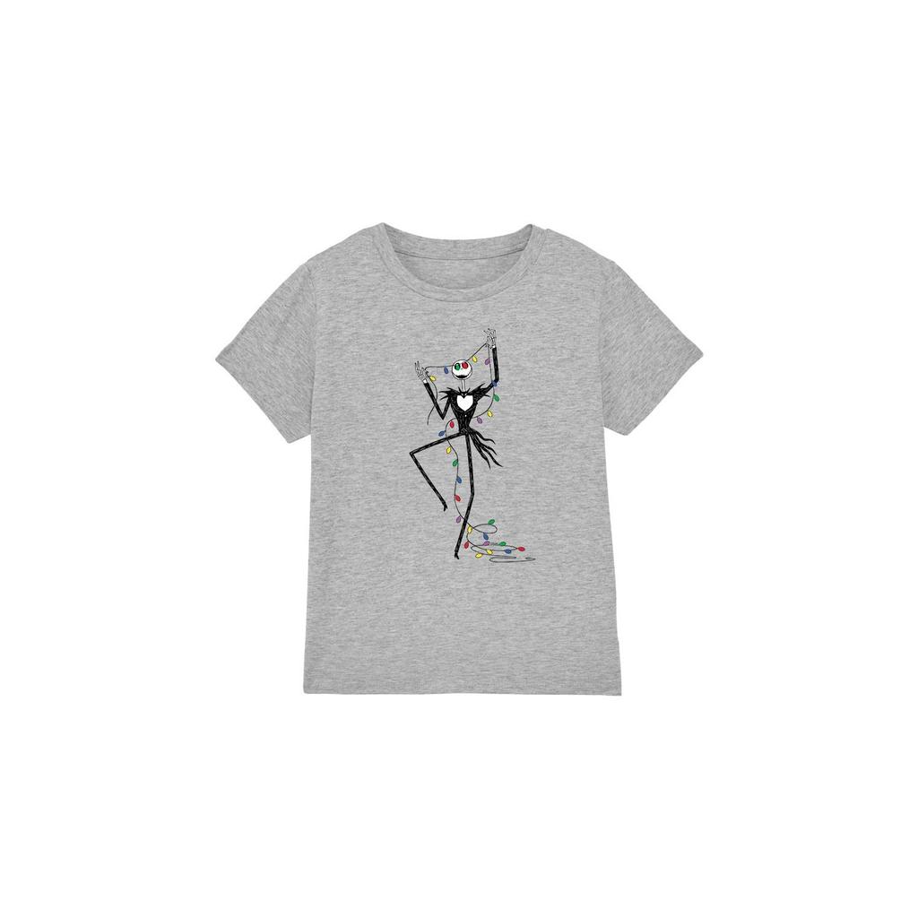 The Nightmare Before Christmas Childrens/Kids Jack Fairy Lights T-Shirt