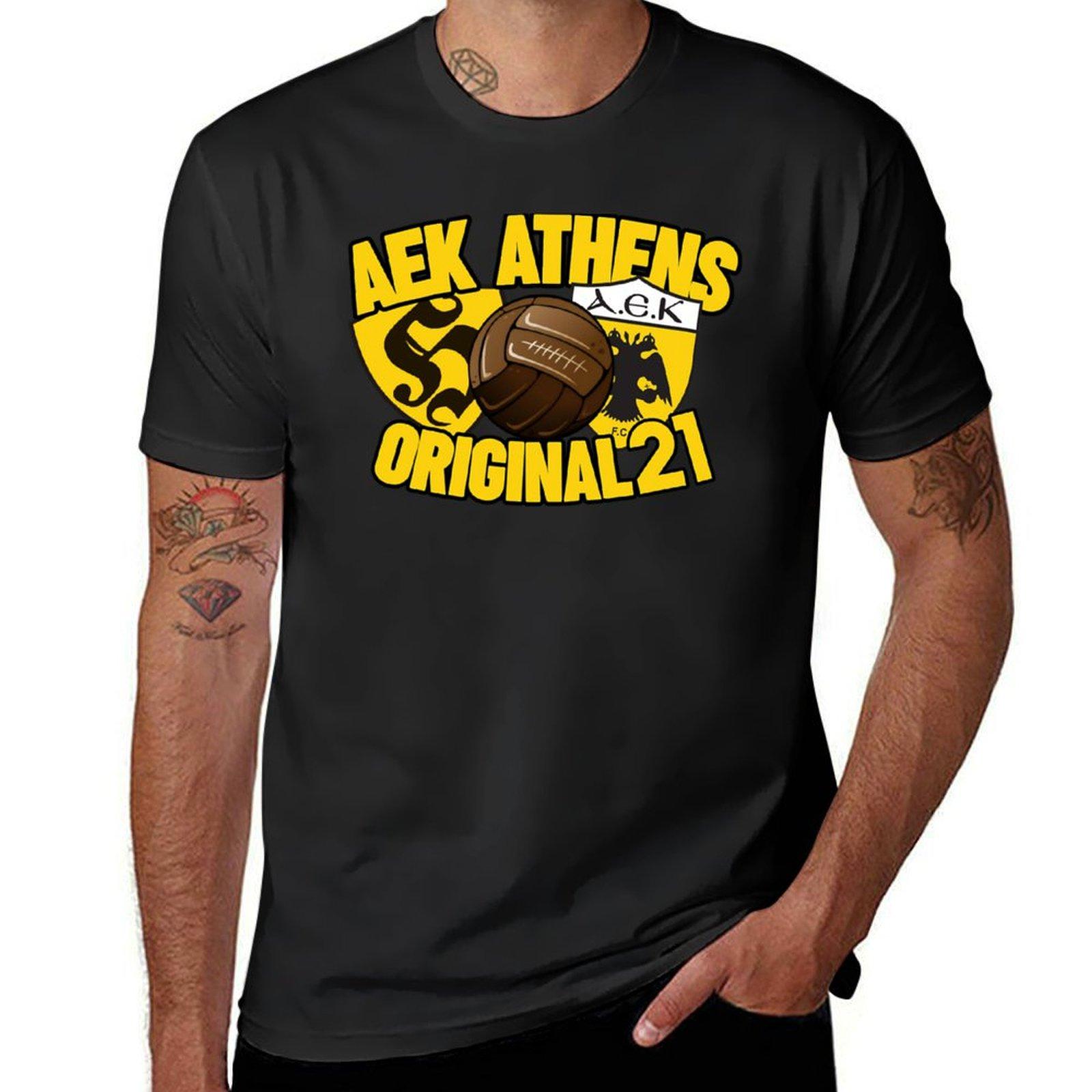 

AEK ATHENS - ORIGINAL 21 (2) T-Shirt funnys sublime Blouse t shirt for men L