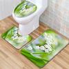 Small Fresh Bathroom Toilet Three-Piece Floor Mat Kitchen Non-Slip Door Mat Bedroom Carpet