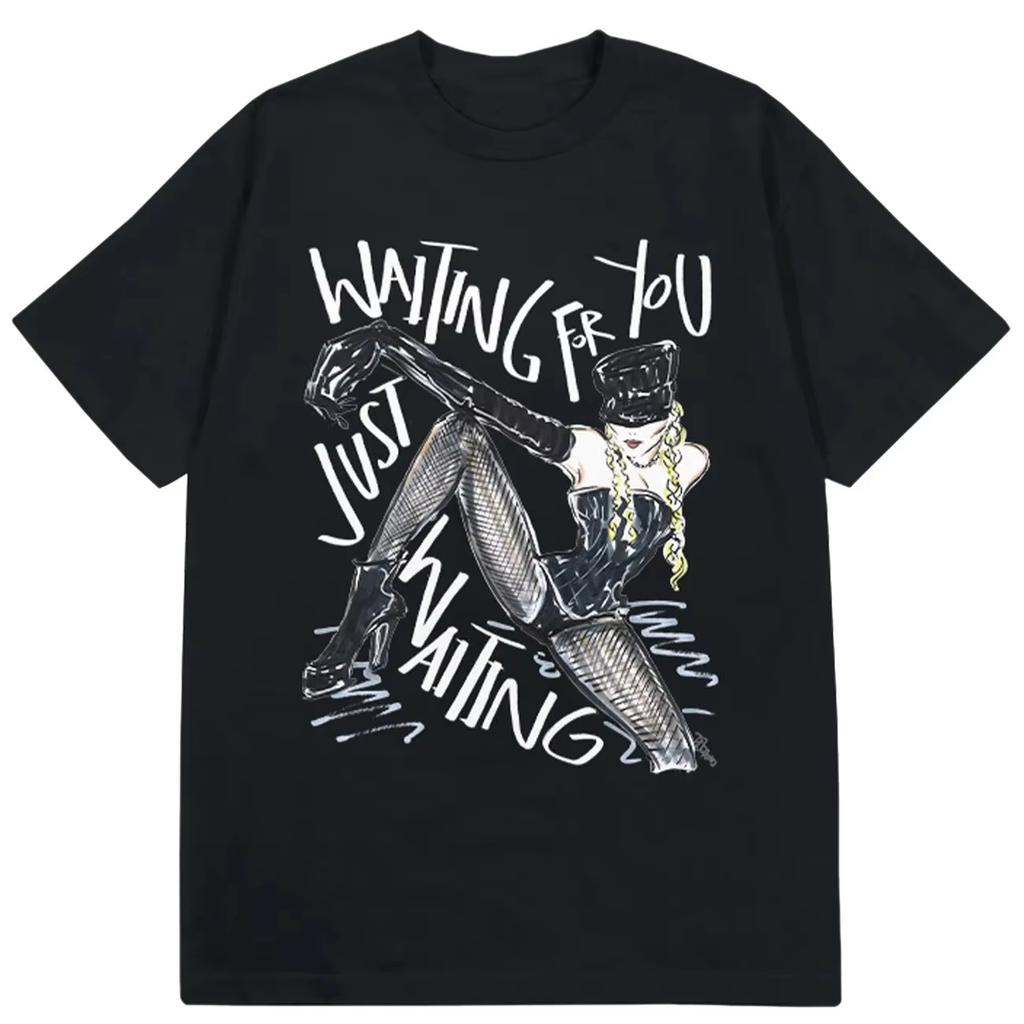 Singer Madonna Graphic 2026 Shirt Cotton Y2k Popular Unisexs Clothing Womens TShirt High Quality Summer New T Shirt Fans Gifts