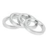 INFINAUTO Hub Centric Ring 56.1mm Inner To 75.1mm OD Car Wheel Hub Ring Aluminum Alloy 4pcs