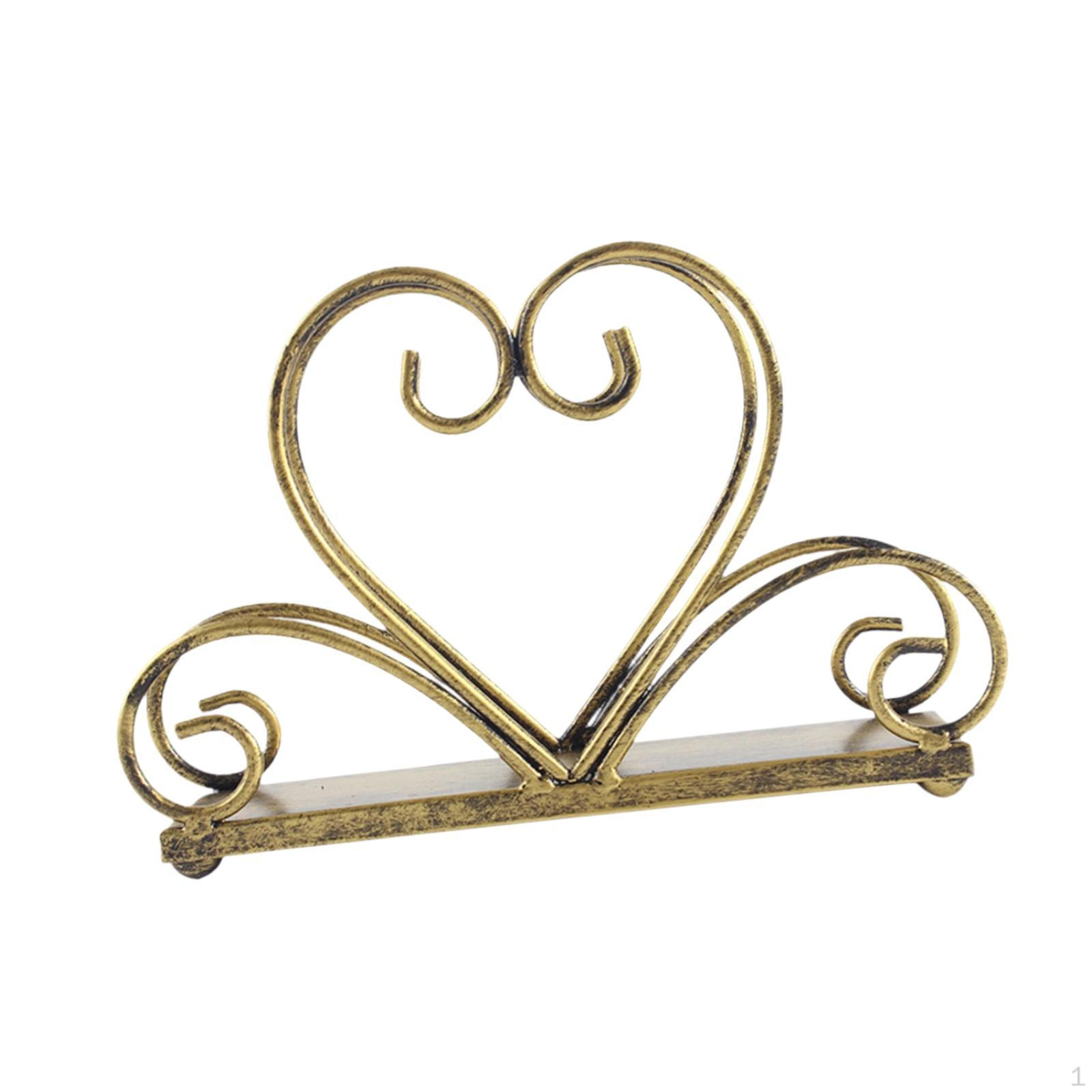 

Держатель для салфеток из железа, кофейная бумага, креативный выдолбленный настольный дисплей для хранения в отеле Heart