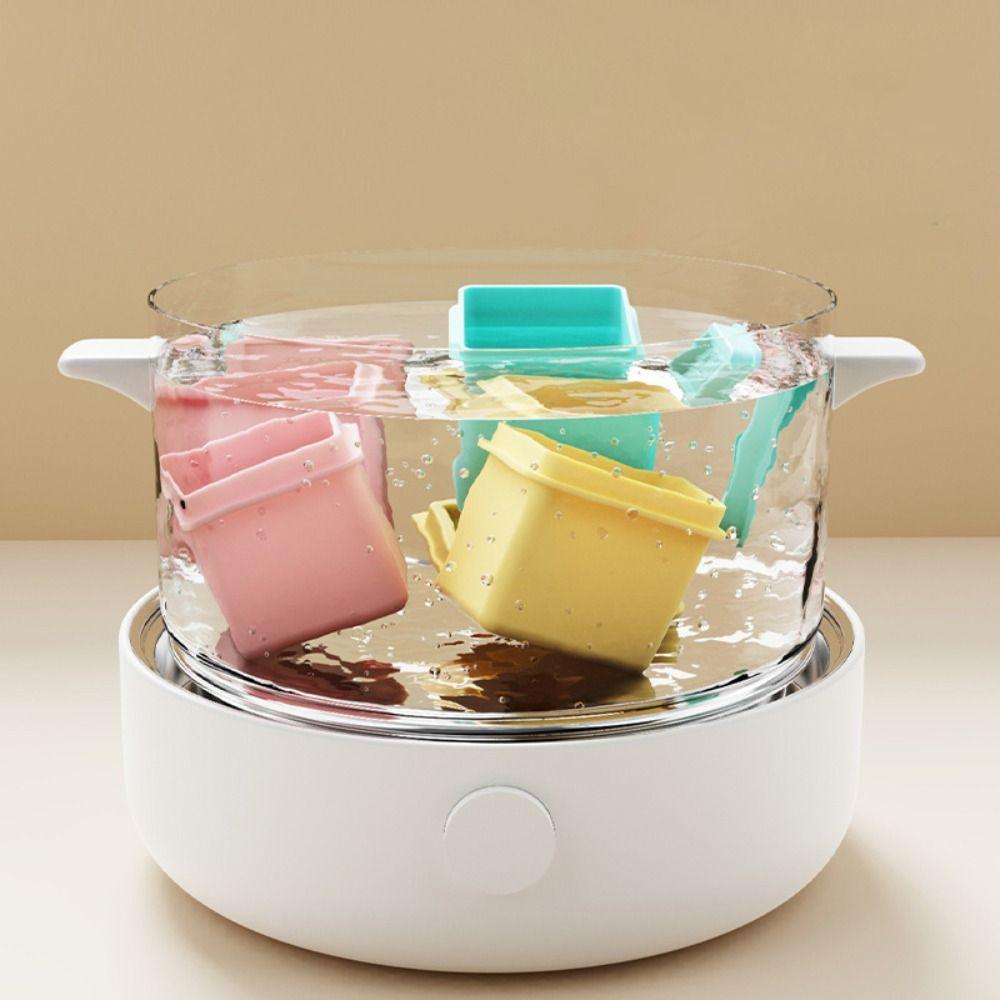 Silikon Babykost Gefrierform 6 Fächer Püreebehälter Langlebige Eiswürfelform Obst