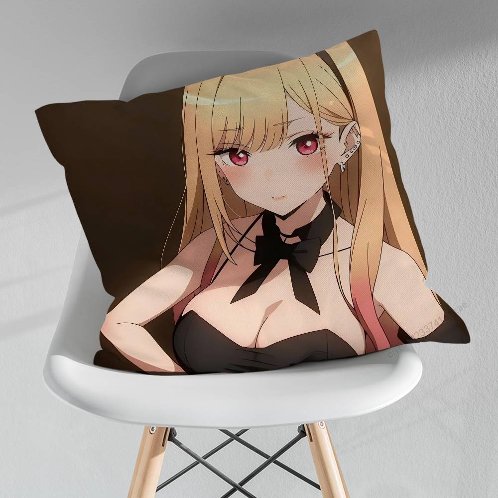 KKitagawa MMarin Cute pillow over living room sofa cushion cover home decoration bedroom room bed pillow cover